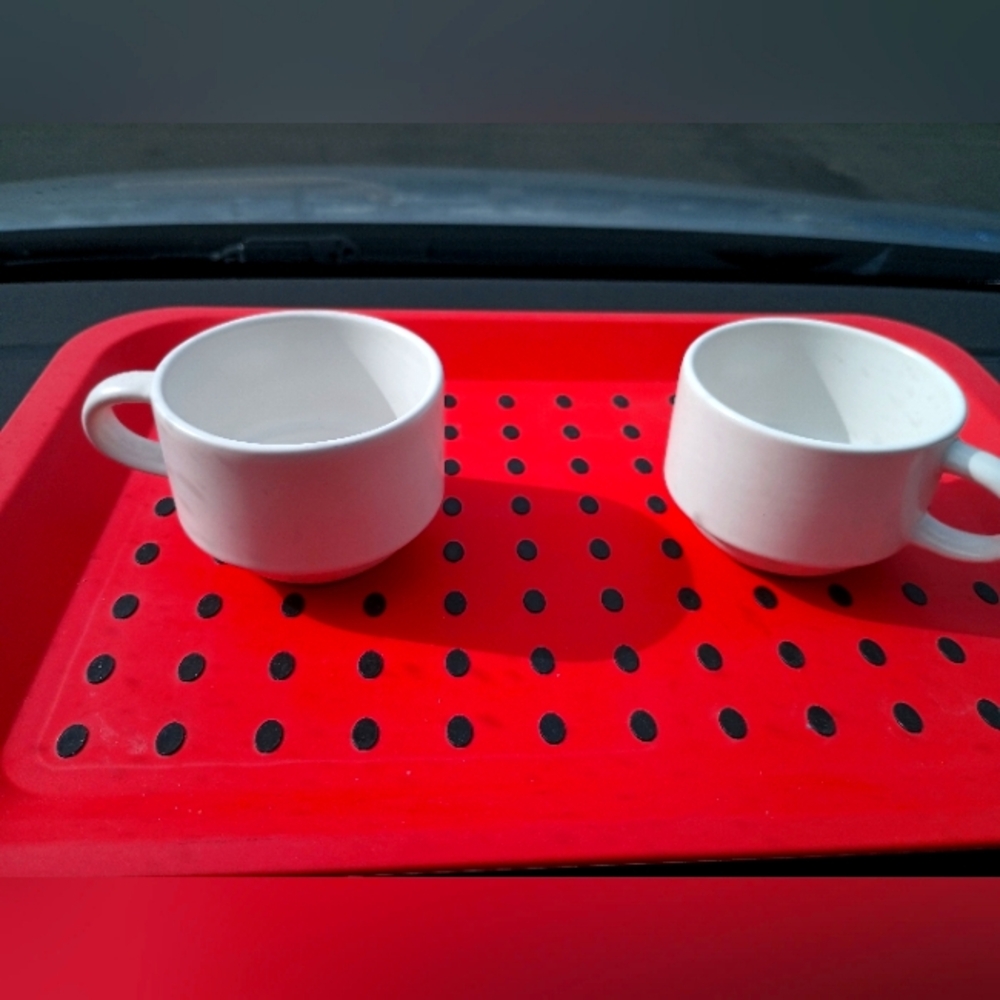 2 X  White espresso Cups 3 oz open box with matching saucers